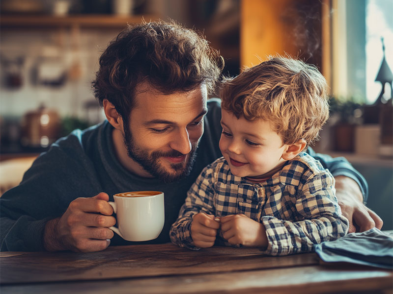 Faz mal criança tomar café